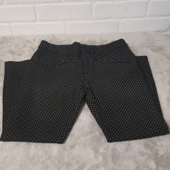 Gap Black and White Polka Dot Pants Size 0 R  #094 - Picture 2 of 10